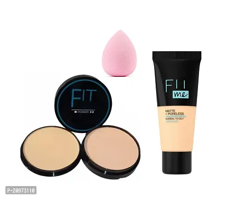 Fit Me Foundation_ Compact_ Blender Puff ( Set of 3)-thumb0