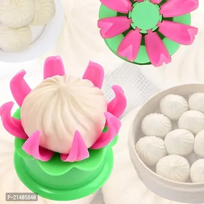 Momos Maker Mould Shapes Plastic Dumpling Maker Dough Press Steamed Stuffed Bun Making Mold Cooking Tool-thumb0