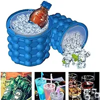 Ultimate Ice Cube Maker Silicone Bucket with Lid Makes Small Size Nugget Ice Chips for Soft Drinks, Cocktail-thumb3