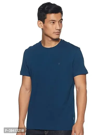 Mens Regular Fit Half Sleeve Plain Solid Casual Wear Round Neck T Shirt-thumb0