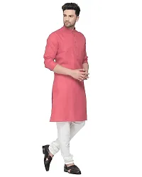 Enmozz Men's Festival Cotton Blend Kurta Pyjama Set-thumb1