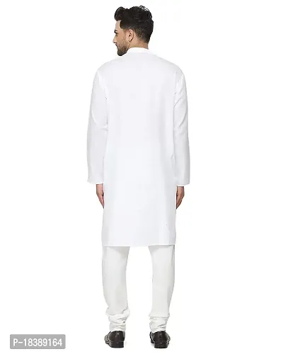 Men Cotton Blend Kurta With Pyjama Set-thumb3