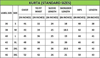 Men's Cotton Blend Straight Kurta (Kurta Stylish Latest set combo 31_Orange_Xs)-thumb1