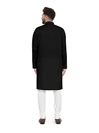 Enmozz? Multi Colored Cotton Plain Men's Ethnic Kurta Only-thumb1