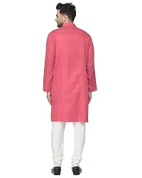 Enmozz? Multi Colored Cotton Plain Men's Ethnic Kurta Only-thumb1