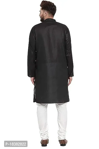 Kirtida Designer EMLOVZ? Men's Cotton Blend Kurta with Pyjama (Traditional Outfit) (17 Colours)-thumb2