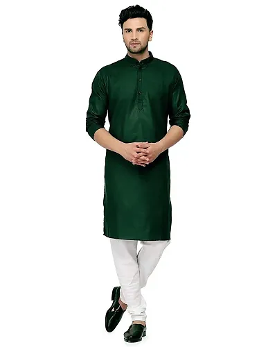 Enmozz? Plain Men's Ethnic Simple Kurta Only