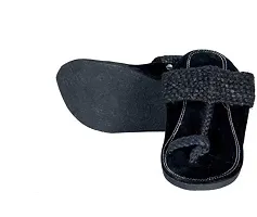 Comfort Hub Men Black Sandals-thumb3