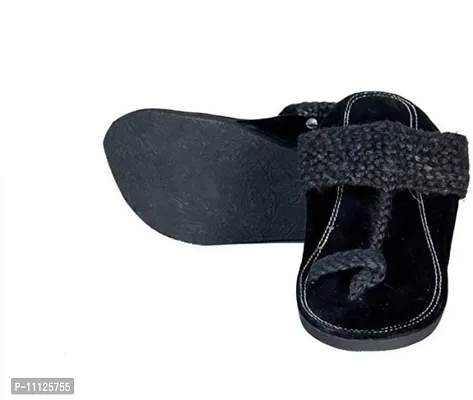 Comfort Hub Men Black Sandals-thumb4