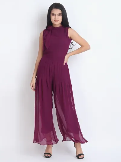 Solid Georgette Basic Jumpsuit Collection