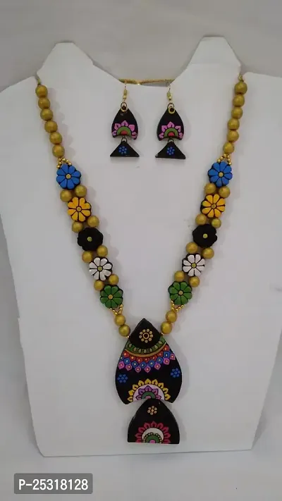 Stylish Oxidised Agate Jewellery Set For Women