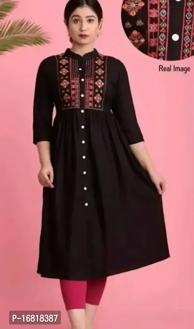 Stylish Fancy Rayon Kurta For Women-thumb0