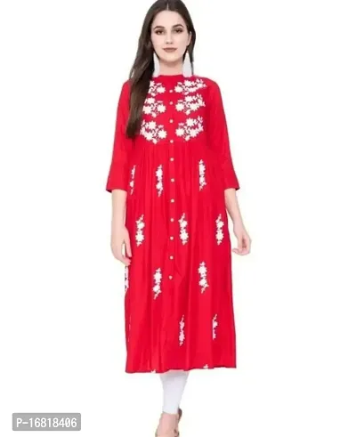 Stylish Fancy Rayon Kurta For Women-thumb0