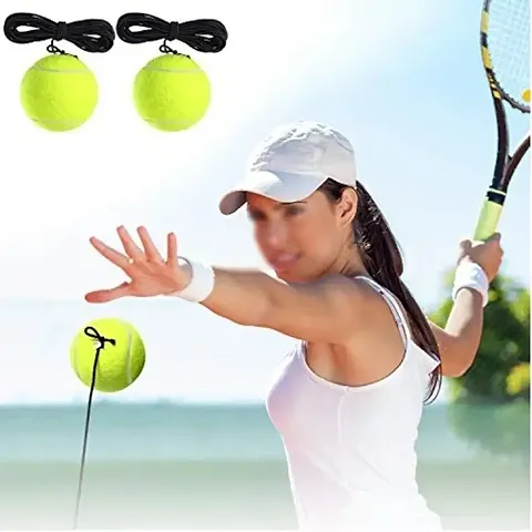 DecEra Self Traininng Tenis Ball  3PCS  Green  1 SET Cricket Tennis Ball Pack of 3 Green