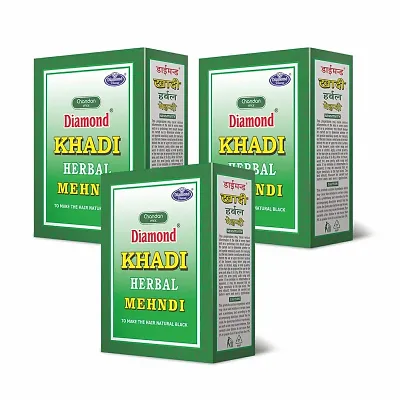 Buy VAGAD'S KHADI HERBAL GRAMODAYA Pure Natural Brown Mehndi for Hair with  Goodness of Neem for Longlasting Natural Hair Colour, 100g each (Pack of 3)  Online at Low Prices in India -