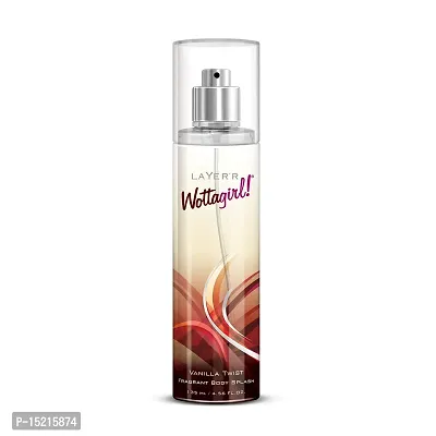 Layer'r Wottagirl Vanilla Twist Body Splash For Women, 135ml