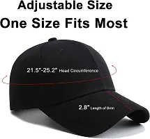 HEAUTA 2 Packs Baseball Cap Golf Dad Hat for Men and Women (Red+Black)-thumb2