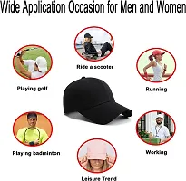 HEAUTA 2 Packs Baseball Cap Golf Dad Hat for Men and Women (White+Black)-thumb3