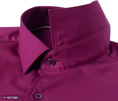 HEAUTA Men Long Sleeve Dress Shirt - Regular Fit Stretch Free-Wrinkle Button Down Shirt-thumb3
