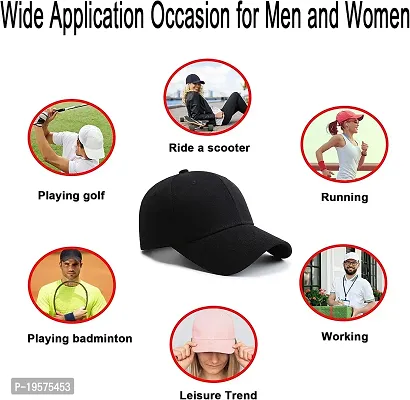 HEAUTA 2 Packs Baseball Cap Golf Dad Hat for Men and Women (RoyaleBlue+Black)-thumb4