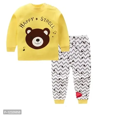 Fabulous Multicoloured Cotton Printed T-Shirts with Pyjamas For Boys