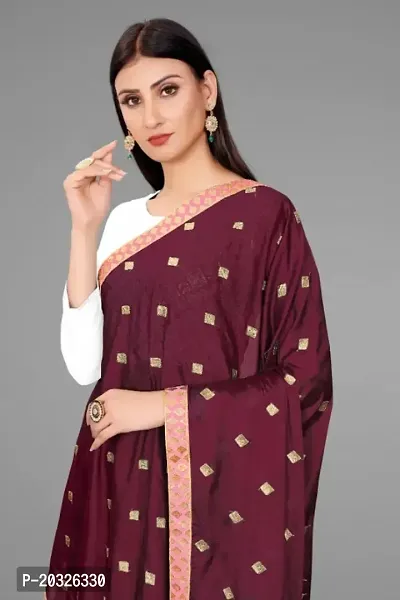 Wine Lace Dupatta-thumb0