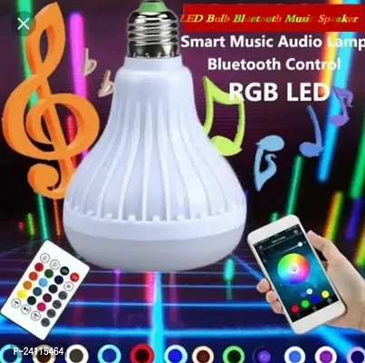 Amazing smart bulb with 12w multi colour bluetooth controlLED music disco type self changing colour lamp flashlight music LED light bulb-thumb0