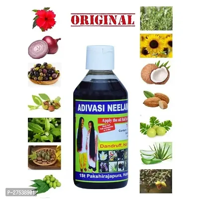 Adivasi Neelambari hair oil original | Adivasi herbal hair oil for hair growth | Hair Fall Control For women and men 250 ml-thumb4