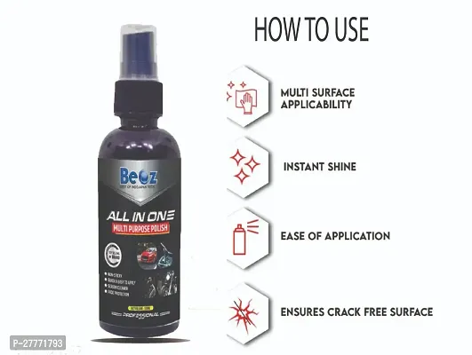 Beoz Liquid Metal Parts All in One Car and Bike Polish 100 ml-thumb2