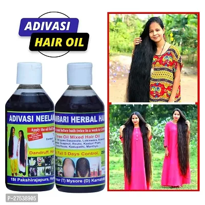 Adivasi Neelambari Adivasi herbal hair oil for hair growth, Hair Fall Control 250 ml-thumb3