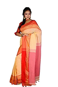 Sushrita Boutique Womens Striped Solid Woven Handloom Saree (Bhumri 146)-thumb1