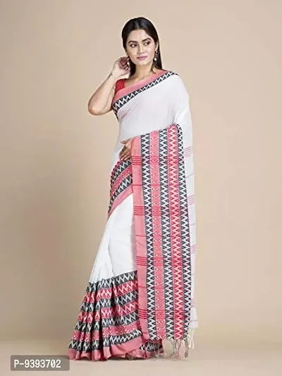 Sushrita Boutique Womens Traditional Prints Solid Khadi Handloom Saree (NGP_13)-thumb0