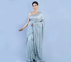 Women's Khadi Cotton Saree (Cotsar_13_Grey)-thumb2