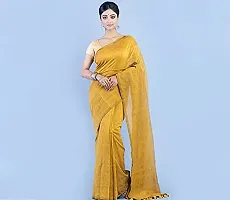 Women's Khadi Cotton Saree (Cotsar_4_Mustard)-thumb2