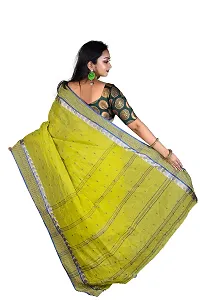 Sushrita Boutique Womens Traditional Prints Solid Tangail Handloom Saree (Kolka Par- 4)-thumb2