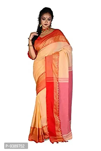 Sushrita Boutique Womens Striped Solid Woven Handloom Saree (Bhumri 146)-thumb0