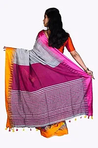 Sushrita Boutique Womens Floral Solid Woven Handloom Saree (Temple_4)-thumb2