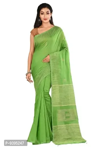 Sushrita Boutique Womens Traditional Prints Solid Khes Handloom Saree (KBS_2)-thumb0