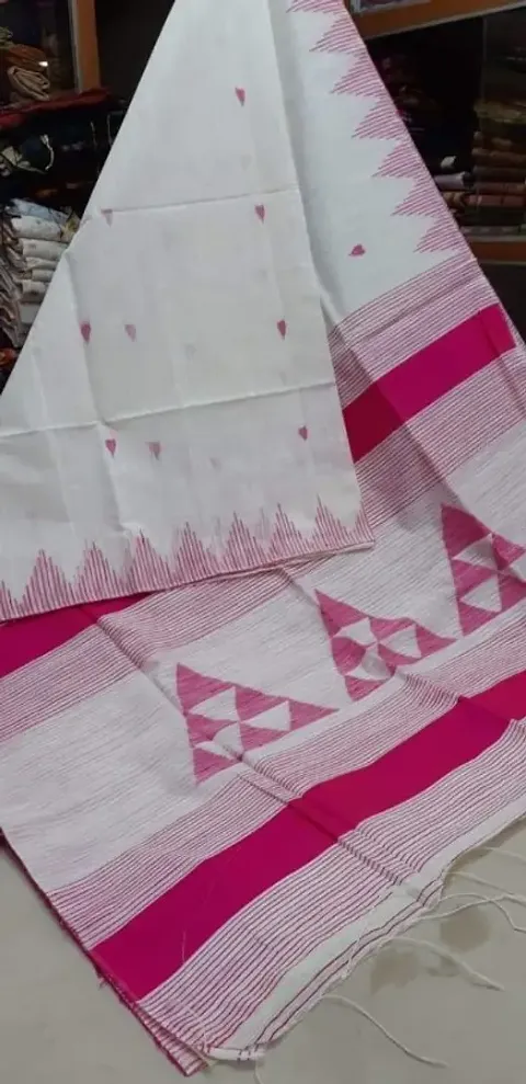 Beautiful Cotton Silk Saree with Blouse piece