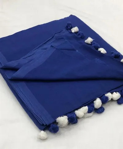 Latest Attractive Tassel Saree with Blouse piece