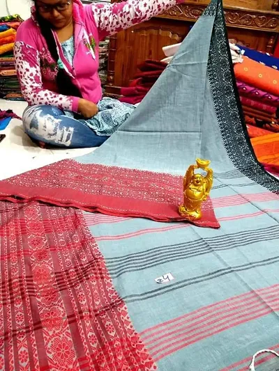 Attractive Cotton Begampuri Saree with Blouse piece