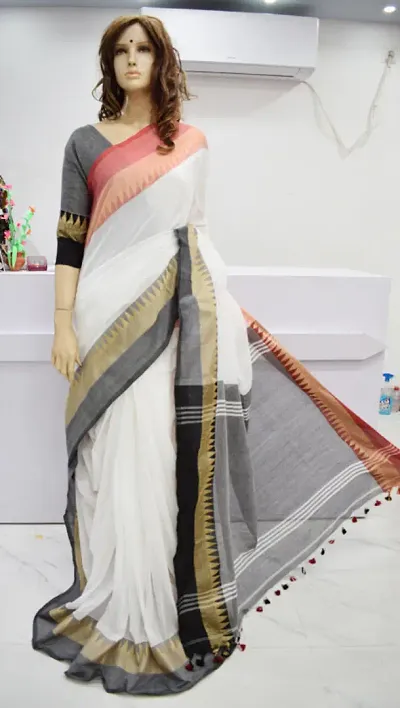 Handloom Temple Border Cotton Sarees