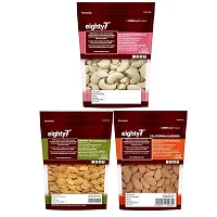 Eighty7 Mixed Dry Fruits Combo - California Almonds, Cashews And Raisins-750 Grams, Pack Of 3-thumb1