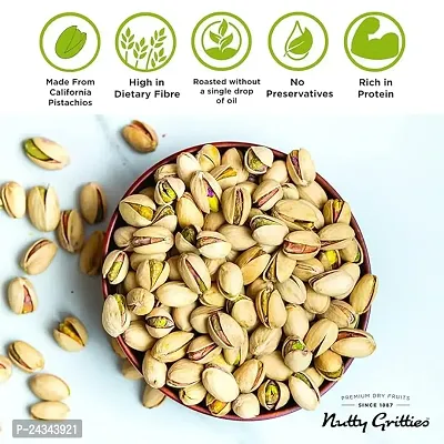 Nutty Gritties Premium California Roasted Pistachios- 400 Grams, Pack Of 2-thumb3