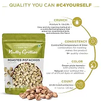 Nutty Gritties Premium California Roasted Pistachios- 400 Grams, Pack Of 2-thumb1