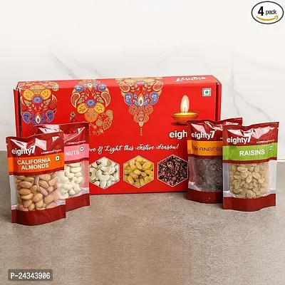 Eighty7 Gold Dry Fruits Gift Box - 600 Grams