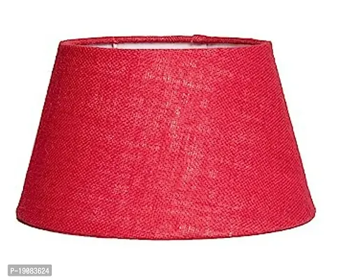 MMalik Lamp Shades Cotton Fabric Modern Design 12inch Inches  Burlap Crafts Table And Floor Lamps Only Shades Without Lamp Red 12inchx11inchx8inch RED-thumb0