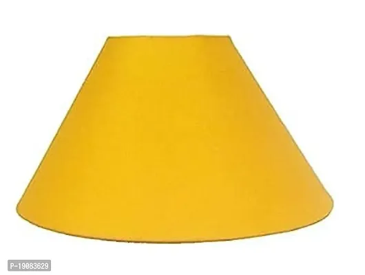 MMalik Table Lamp Shade Yellow Color  Compatible for Holder Suitable for Small Table Lamp Base  Drum Lamp Shade Tripod and Floor Stand-thumb0