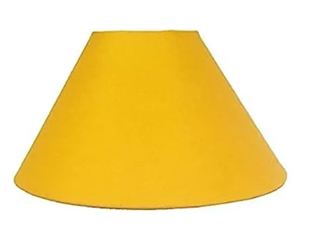 MMalik Table Lamp Shade Yellow Color  Compatible for Holder Suitable for Small Table Lamp Base  Drum Lamp Shade Tripod and Floor Stand
