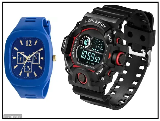 Classy Analog  Digital Watches for Men, Pack of 2-thumb0